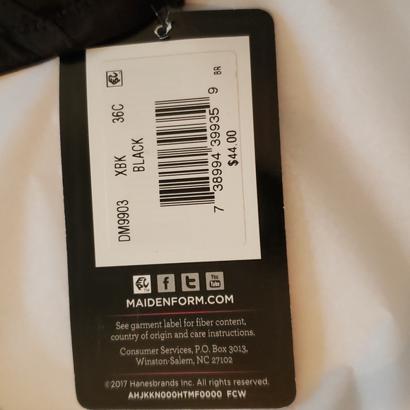 NWT Maidenform size 36C.  12-way adjustable straps. New with tags. - Picture 5 of 6